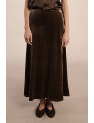 Long velvet skirt