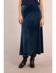 Long velvet skirt