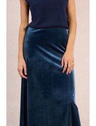 Long velvet skirt