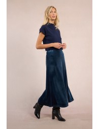 Long velvet skirt