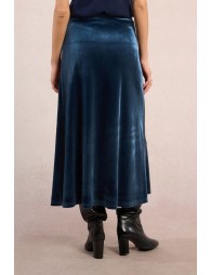 Long velvet skirt