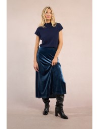 Longue jupe en velours