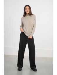 Pull irisé à torsades