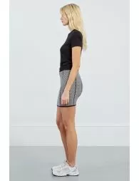 Mini-jupe en maille, effet jacquard