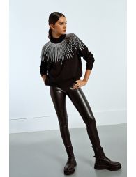 Faux leather leggings
