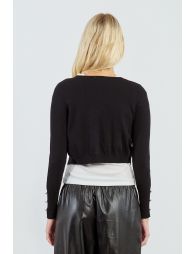 Lightweight cardigan with chain