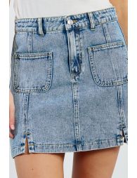 Jupe courte en denim 