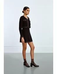 Gilet court parsemé de strass