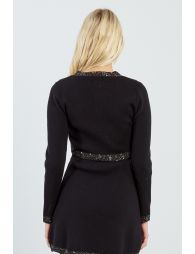 Short waistcoat studded with rhinestones