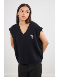 Pull polo sans manches