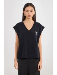 Pull polo sans manches