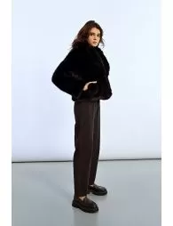 Blouson en fausse fourrure