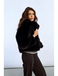 Blouson en fausse fourrure