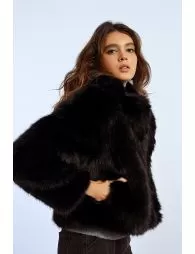 Blouson en fausse fourrure