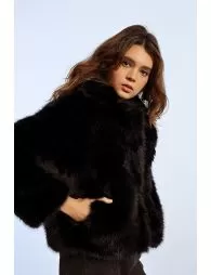 Blouson en fausse fourrure