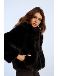 Blouson en fausse fourrure