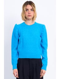 Jerseyde manga larga efecto hombreras