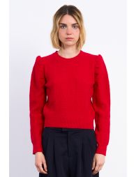 Jerseyde manga larga efecto hombreras