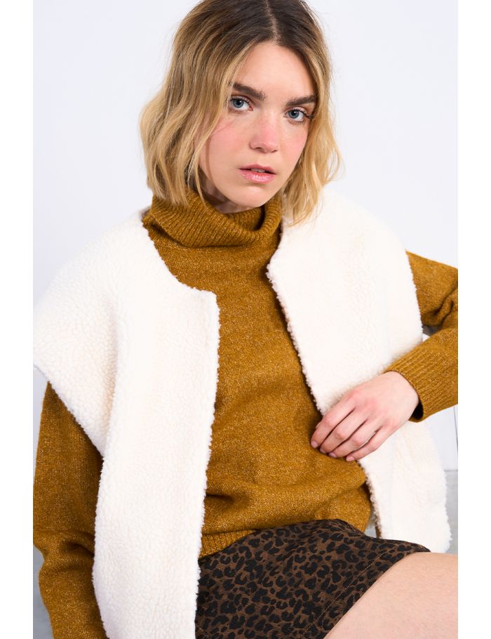 Oversized turtleneck sweater