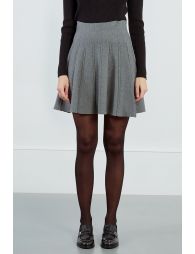 Cable knit mini skirt