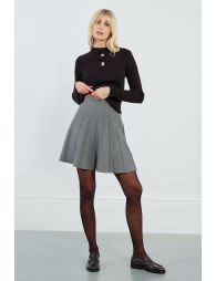 Cable knit mini skirt