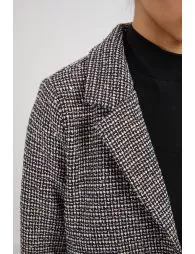 Blazer en tweed et sequins