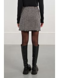 Tweed mini skirt
