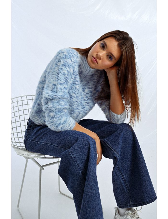 Pull duveteux tie-dye