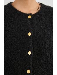 Textured knit cardigan