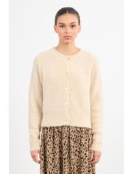 Textured knit cardigan