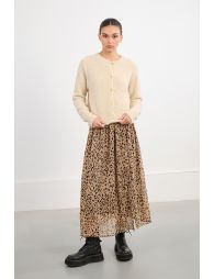 Textured knit cardigan