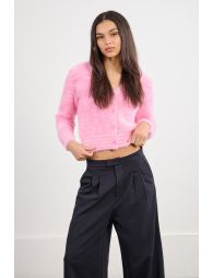 Cardigan duveteux tie-dye