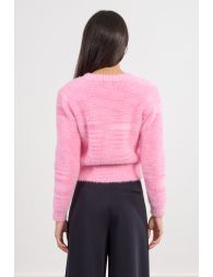 Cardigan duveteux tie-dye