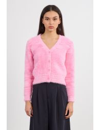 Cardigan duveteux tie-dye