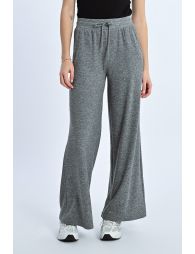 Jogger pants studded with rhinestones