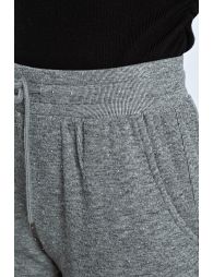 Jogger pants studded with rhinestones