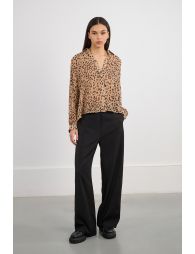 Leopard voile shirt