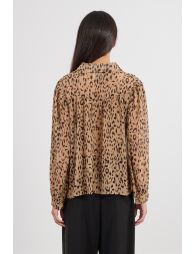 Leopard voile shirt
