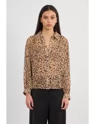 Chemise léopard en voile