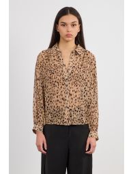 Leopard voile shirt