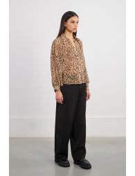Leopard voile shirt