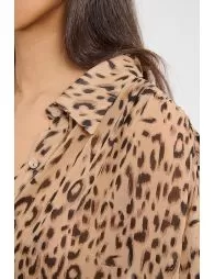 Chemise léopard en voile