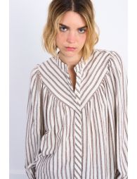 Blouse rayée en volume