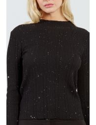 Ribbed undershirt with glitter