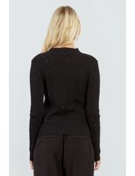 Ribbed undershirt with glitter