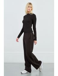 Ribbed undershirt with glitter