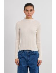Ribbed undershirt with glitter