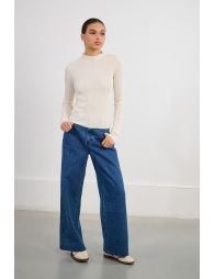 Ribbed undershirt with glitter