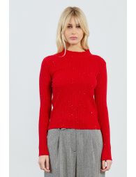 Ribbed undershirt with glitter