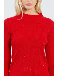 Ribbed undershirt with glitter